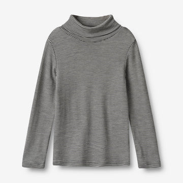 Wheat Wool Uld Rullekrave Aksel Jersey Tops and T-Shirts 1433 navy stripe