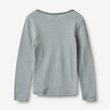 Wheat Wool Langærmet Uld T-shirt Alfie Jersey Tops and T-Shirts 1522 cloudy sky stripe