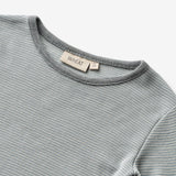 Wheat Wool Langærmet Uld T-shirt Alfie Jersey Tops and T-Shirts 1522 cloudy sky stripe