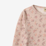 Wheat Wool Langærmet Uld T-shirt Alfie Jersey Tops and T-Shirts 1358 lilac flowers