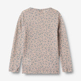Wheat Wool Langærmet Uld T-shirt Alfie Jersey Tops and T-Shirts 1481 blue flowers