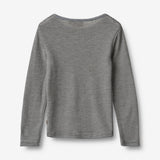 Wheat SMU Langærmet Uld T-shirt Alfie T-Shirt 1433 navy stripe