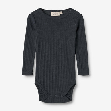 Wheat SMU Langærmet Uld/silke body Liea Underwear/Bodies 1432 navy