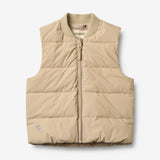 Wheat Outerwear Letvægts Puffervest Fryd Vest 9608 sand stone