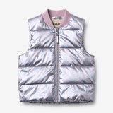 Wheat Outerwear Letvægts Puffervest Fryd Vest 9609 silver sky flower