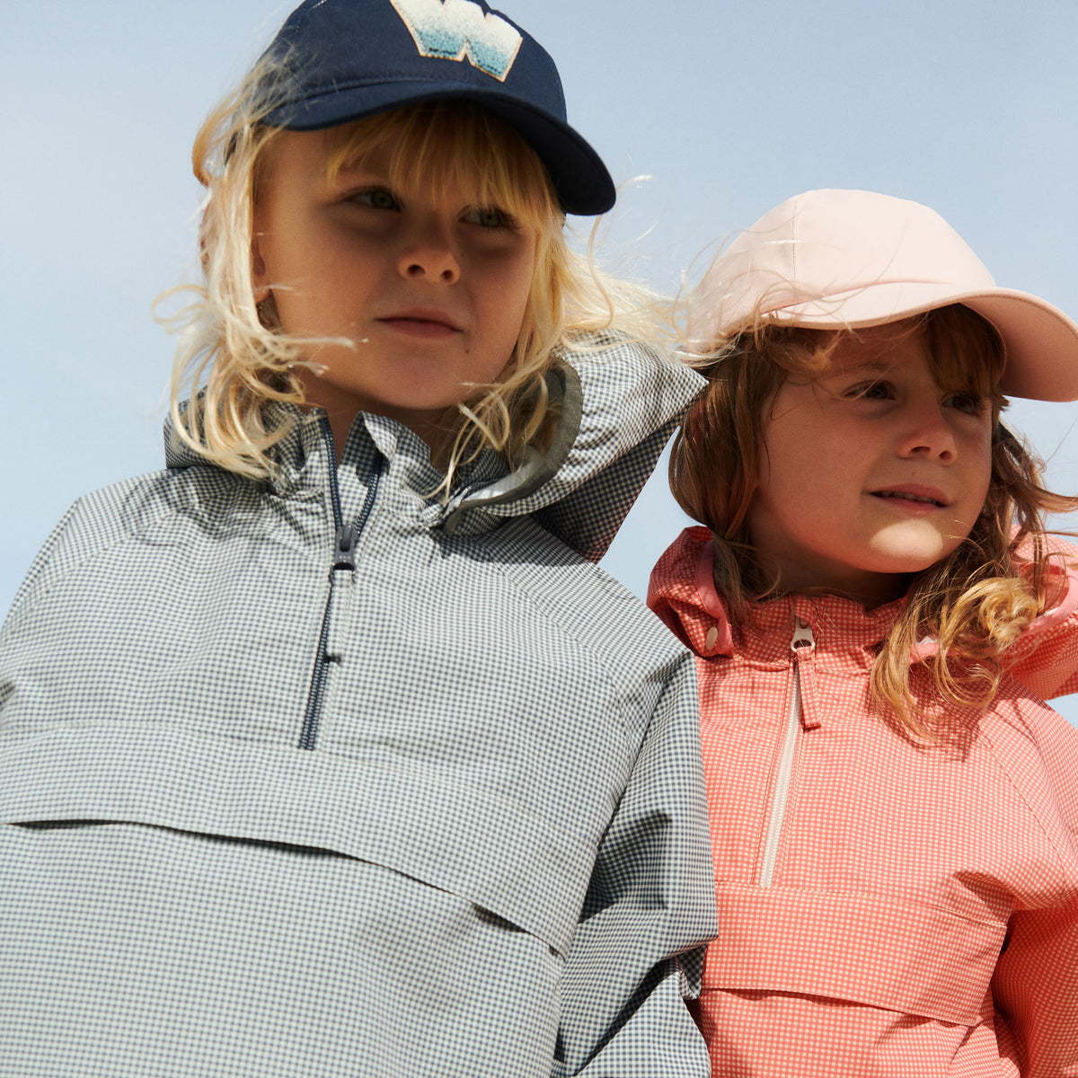 Wheat Outerwear Letvægts Skaljakke Skyen Jacket 1306 blue check