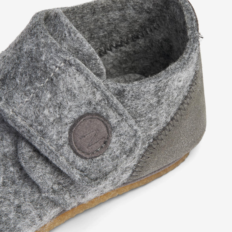 Wheat Footwear Marlin Filt Hjemmesko | Baby Indoor Shoes 0171 grey