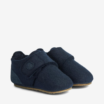 Wheat Footwear Filt Hjemmesko Marlin Indoor Shoes 1432 navy