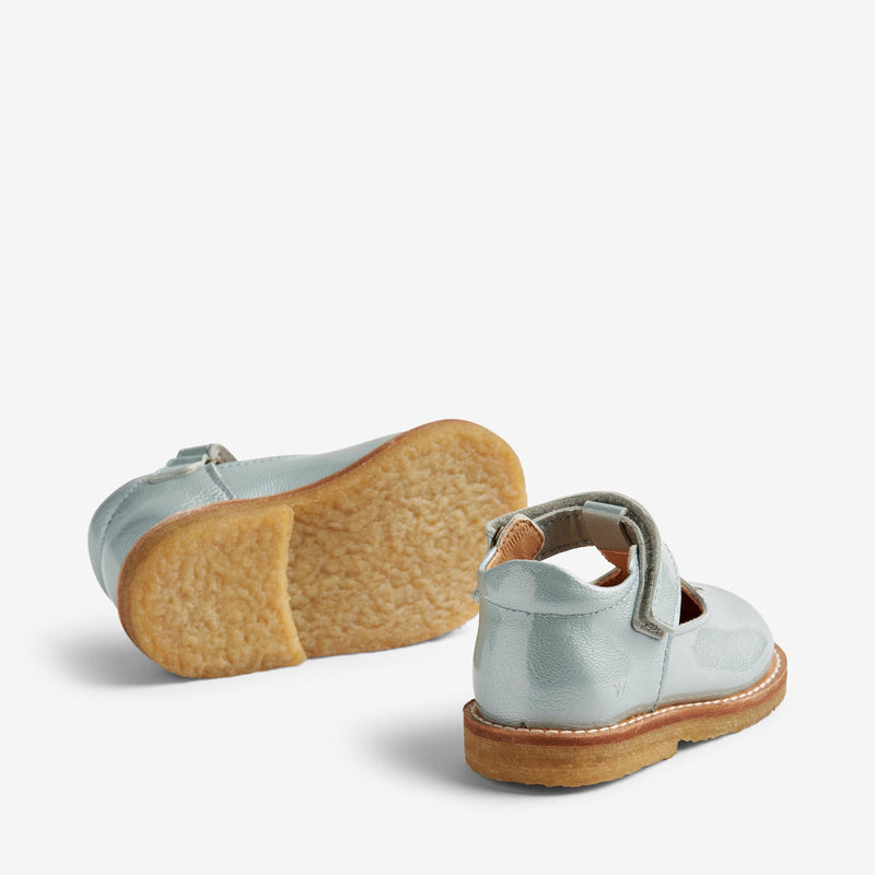 Wheat Footwear   Mary Jane Asta Crepe 4030 light blue