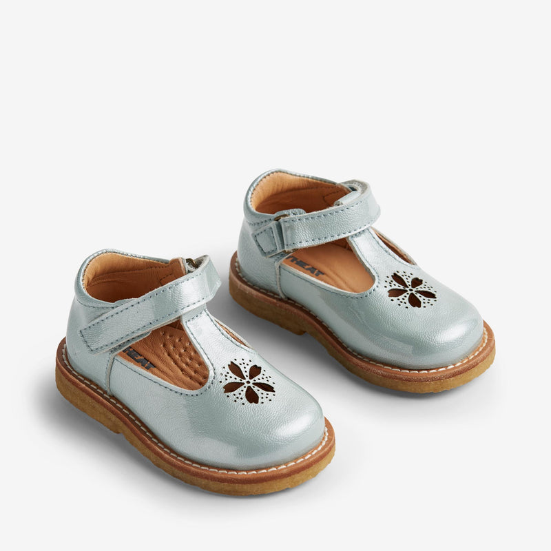 Wheat Footwear   Mary Jane Asta Crepe 4030 light blue