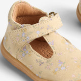 Wheat Footwear Mary Jane Sinne Prewalkers 9632 barely apricot flowers