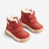 Wheat Footwear Millas Dobblet Velcro Tex Støvle Winter Footwear 2072 red
