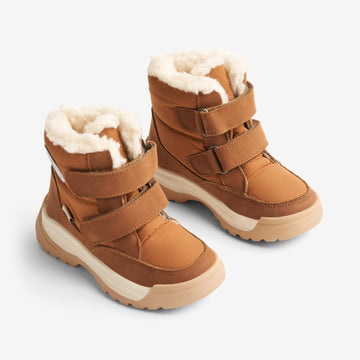 Wheat Footwear Millas Dobblet Velcro Tex Støvle Winter Footwear 9002 cognac