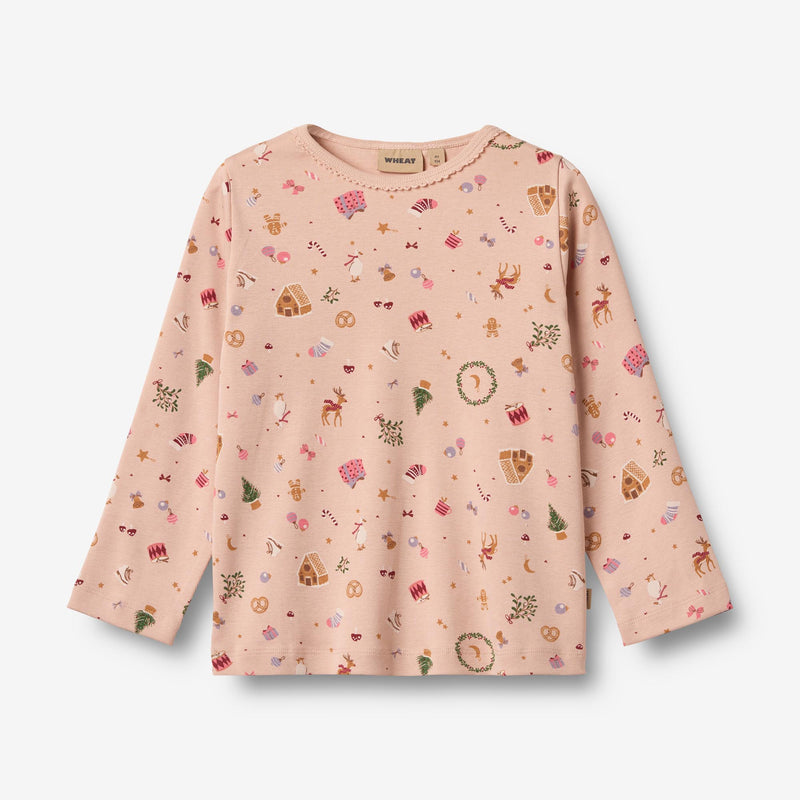 Wheat Main Nattøj Mila Home 9589 rose dust holiday