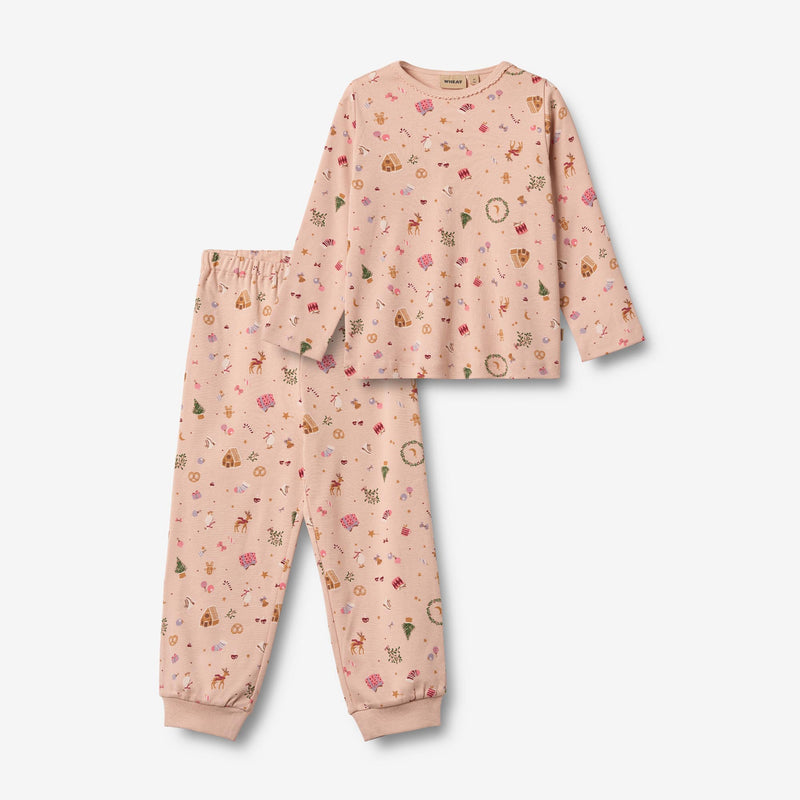 Wheat Main Nattøj Mila Home 9589 rose dust holiday