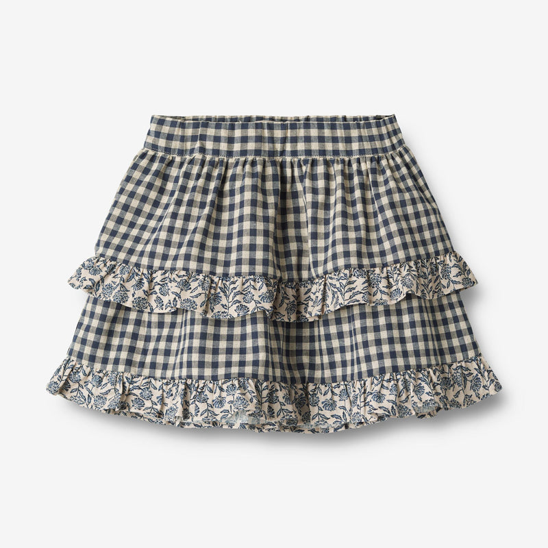 Wheat Main   Nederdel Ulrikke Skirts 1306 blue check