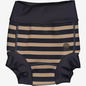 Wheat Main  Neopren Badebuks | Baby Swimwear 1073 ink stripe