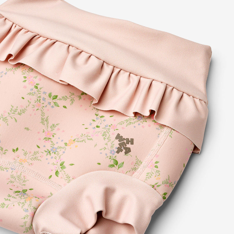 Wheat Main Neopren Badebukser Rita Swimwear 9450 powder checked flowers