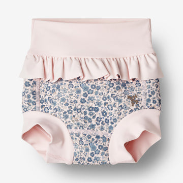 Wheat Main   Neopren Flæse Badebuks Swimwear 1301 blue flower meadow