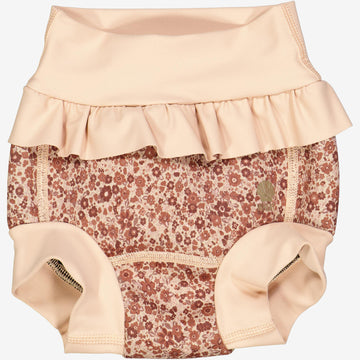 Wheat Main  Neopren Flæse Badebuks | Baby Swimwear 2073 red flower meadow