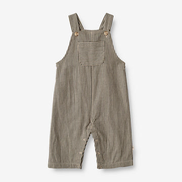 Wheat Main  Overall Issey | Baby Trousers 0030 black coal stripe