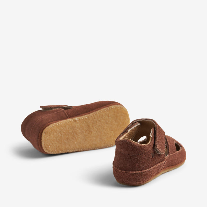 Wheat Footwear   Pax Indendørs Sandal Ruskind Indoor Shoes 9002 cognac
