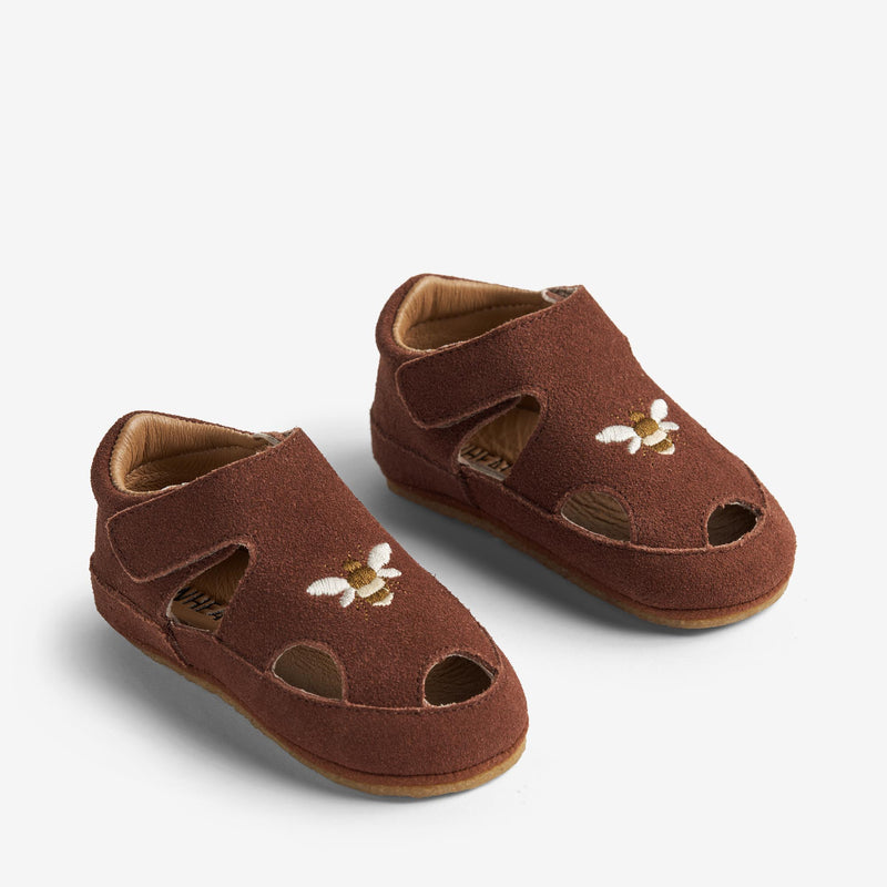 Wheat Footwear   Pax Indendørs Sandal Ruskind Indoor Shoes 9002 cognac