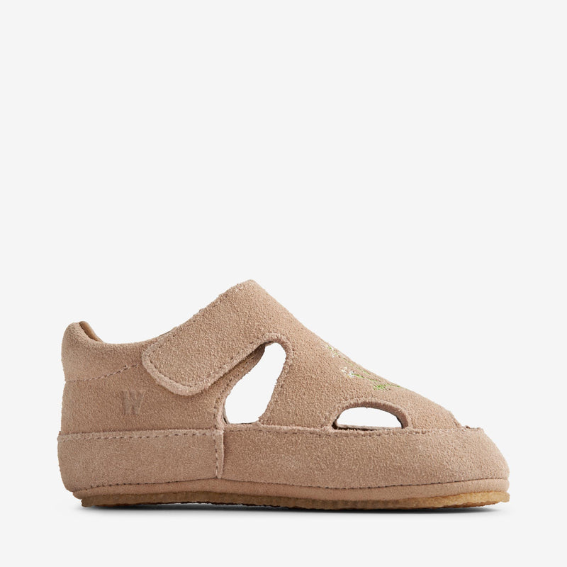 Wheat Footwear   Pax Indendørs Sandal Ruskind Indoor Shoes 9009 beige rose