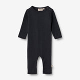 Wheat Wool Uld Heldragt | Baby Jumpsuits 1432 navy
