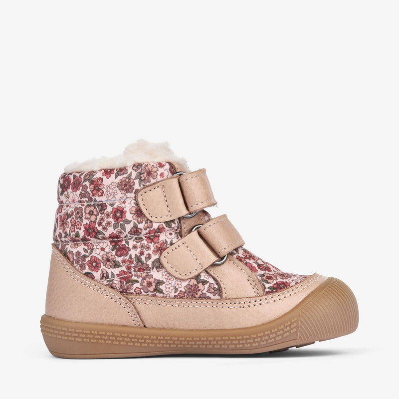 Wheat Footwear Printet Daxi Uld Tex | Baby Prewalkers 2036 rose dust flowers