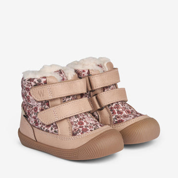 Wheat Footwear Printet Daxi Uld Tex | Baby Prewalkers 2036 rose dust flowers