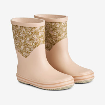Wheat Footwear Printet Gummistøvle Juno Rubber Boot 1359 pale lilac flowers