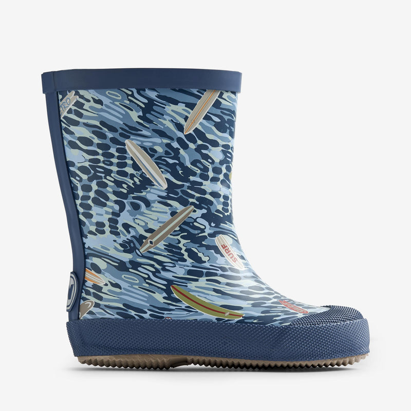 Wheat Footwear   Printet Gummistøvle Muddy Rubber Boots 1326 indigo surfboards