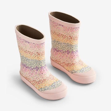 Wheat Footwear   Printet Gummistøvle Muddy Rubber Boots 9506 rainbow flowers