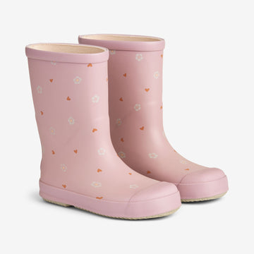 Wheat Footwear Printet Gummistøvle Muddy Rubber Boots 9156 powder heart flowers