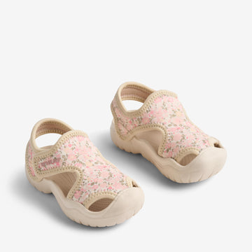 Wheat Footwear Printet Sandal Bani Sandal 9427 ivory flower meadow
