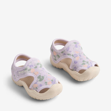 Wheat Footwear Printet Sandal Bani Sandal 9605 purple light petunias