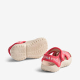 Wheat Footwear Printet Sandal Bani Sandal 9657 red stripe flowers