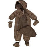 Wheat Outerwear Puffer Baby Dragt Snowsuit 3001 brown check