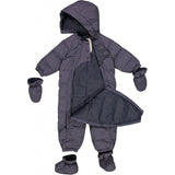 Wheat Outerwear Puffer Baby Dragt Snowsuit 1118 dark blue melange