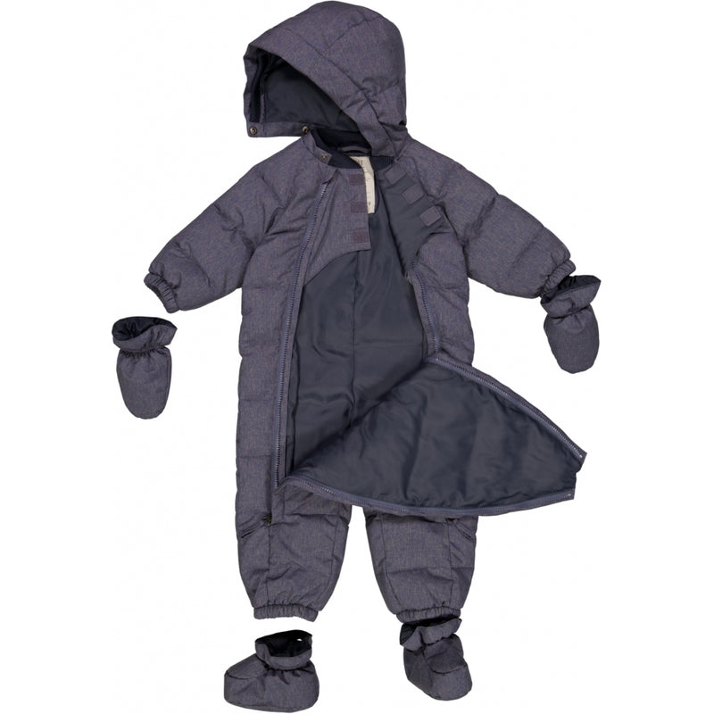 Wheat Outerwear Puffer Baby Dragt Snowsuit 1118 dark blue melange