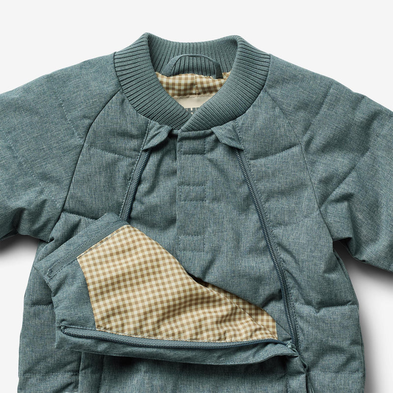 Wheat Outerwear Puffer Baby Dragt Nunu Technical suit 0229 navy melange