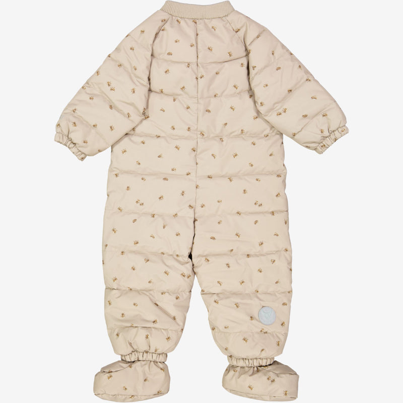 Wheat Outerwear Puffer Baby Dragt Nunu | Baby Snowsuit 3058 gravel bumblebee