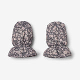 Wheat Outerwear Puffer Baby Luffer Muffu Accessories 9670 dark charcoal flowers