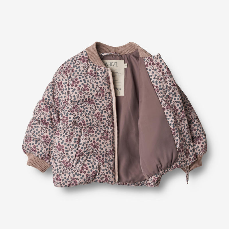 Wheat Outerwear Puffer Jakke Yuri | Baby Jackets 1352 pale lilac berries