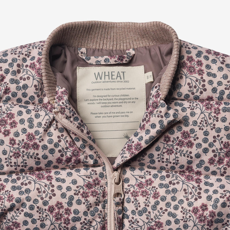 Wheat Outerwear Puffer Jakke Yuri | Baby Jackets 1352 pale lilac berries