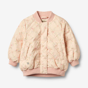 Wheat Outerwear Puffer Jakke Lotte Jacket 2115 rose checked flowers