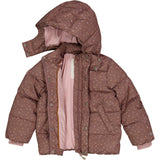 Wheat Outerwear Puffer Jakke River Jackets 2449 powder plum dots