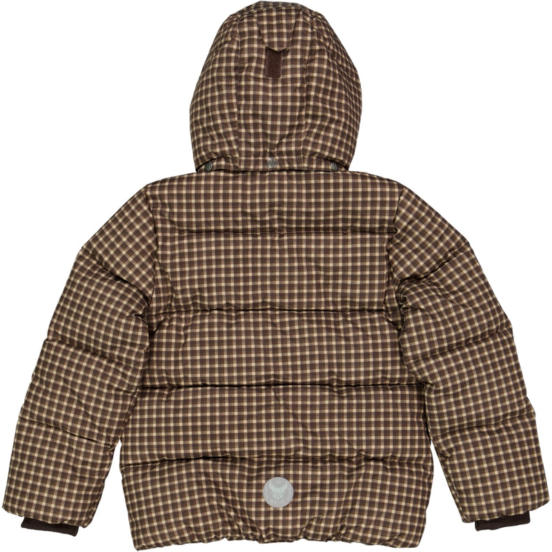 Wheat Outerwear Puffer Jakke River Jackets 3001 brown check