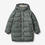 Wheat Outerwear Puffer Jakke Yrsa Jacket 9533 forest lake checked flowers